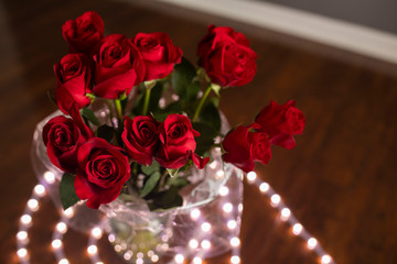 red flowers