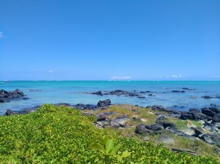 Beautiful view of the blue ocean