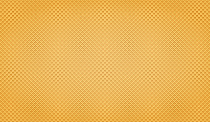 Waffle yellow background. Texture wafer pattern for your design.