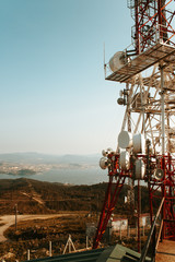 La antena frente a la costa gallega