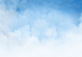 Blue sky with clouds as background