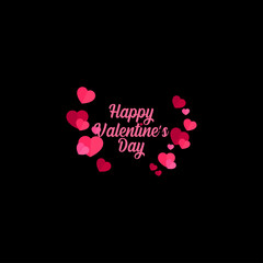 purple color happy valentines day