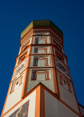 Fototapeta na wymiar Der Kirchturm des Klosters Andechs