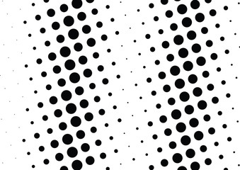 Abstract halftone dotted background. Monochrome pattern with dot and circles.  Vector modern pop art texture for posters, sites, business cards, cover postcards, interior design, labels, stickers.