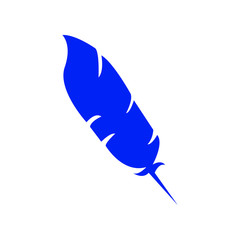 Feather icon vector in trendy style design