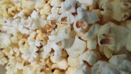 Close up shot of popcorn served at cinema