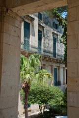 Fototapeta na wymiar Corfu, Greece: The Garden of the People at the Palace of St. Michael and St. George (Palaia Anaktora)