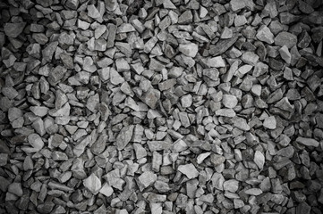 The texture of fine stone gravel