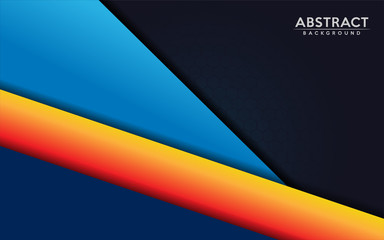 Dark background with modern colorful geometry shape