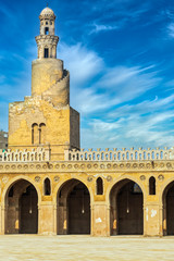 Minaret of Ibn Tulun Mosque Cairo 