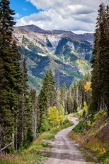 A beautiful mountain path in Autumn