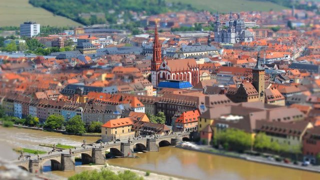 time lapse of Würzburg city