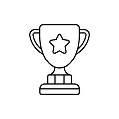 award, cup, champion vector icon. Outline vector icon