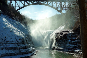 General view of Letchworth State Park. - Powered by Adobe