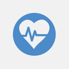 heart beat icon vector illustration sign