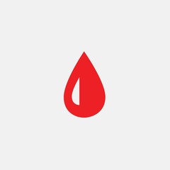 blood drop icon vector illustration sign