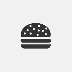 burger icon vector illustration sign