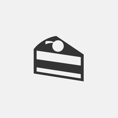 piece of cake icon vector illustration sign