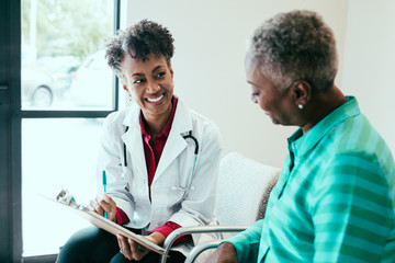 Doctor consulting medical patient