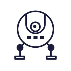 robot cyborg tech isolated icon