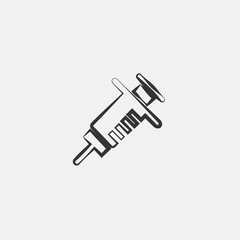 syringe icon vector illustration sign