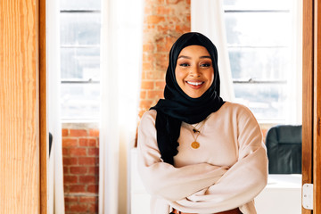 Portrait of young millennial businesswoman