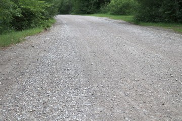 Country gravel  road - Powered by Adobe