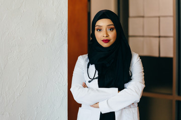 Portrait of young female doctor