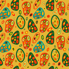 Seamless vector pattern. Abstract background with bright spots.