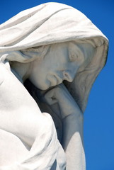 Mémorial canadien de Vimy, bataille de la Crête de Vimy de 1917, détaille d'une sculpture,...