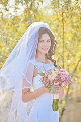 Portrait of the young beautiful bride