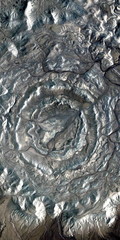 fossil waves,  vertical abstract photography of the deserts of Africa from the air, aerial view of...