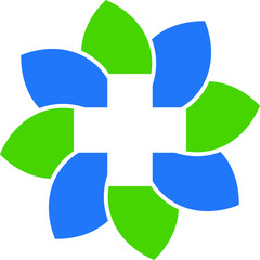 Medical leaf cross design