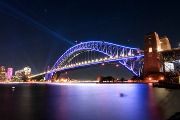 Naklejka na ściany i meble Sydney Harbour Bridge at night