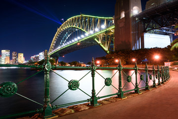 Sydney Harbour Bridge at night