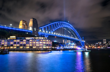 Obraz premium Sydney Harbour Bridge at night