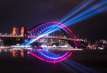 Obraz na płótnie Canvas Sydney Harbour Bridge at night