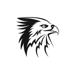 Fototapeta premium Eagle vector silhouette,tribal abstract illustration