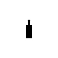 drink cup and wine bottle icon vector design symbol