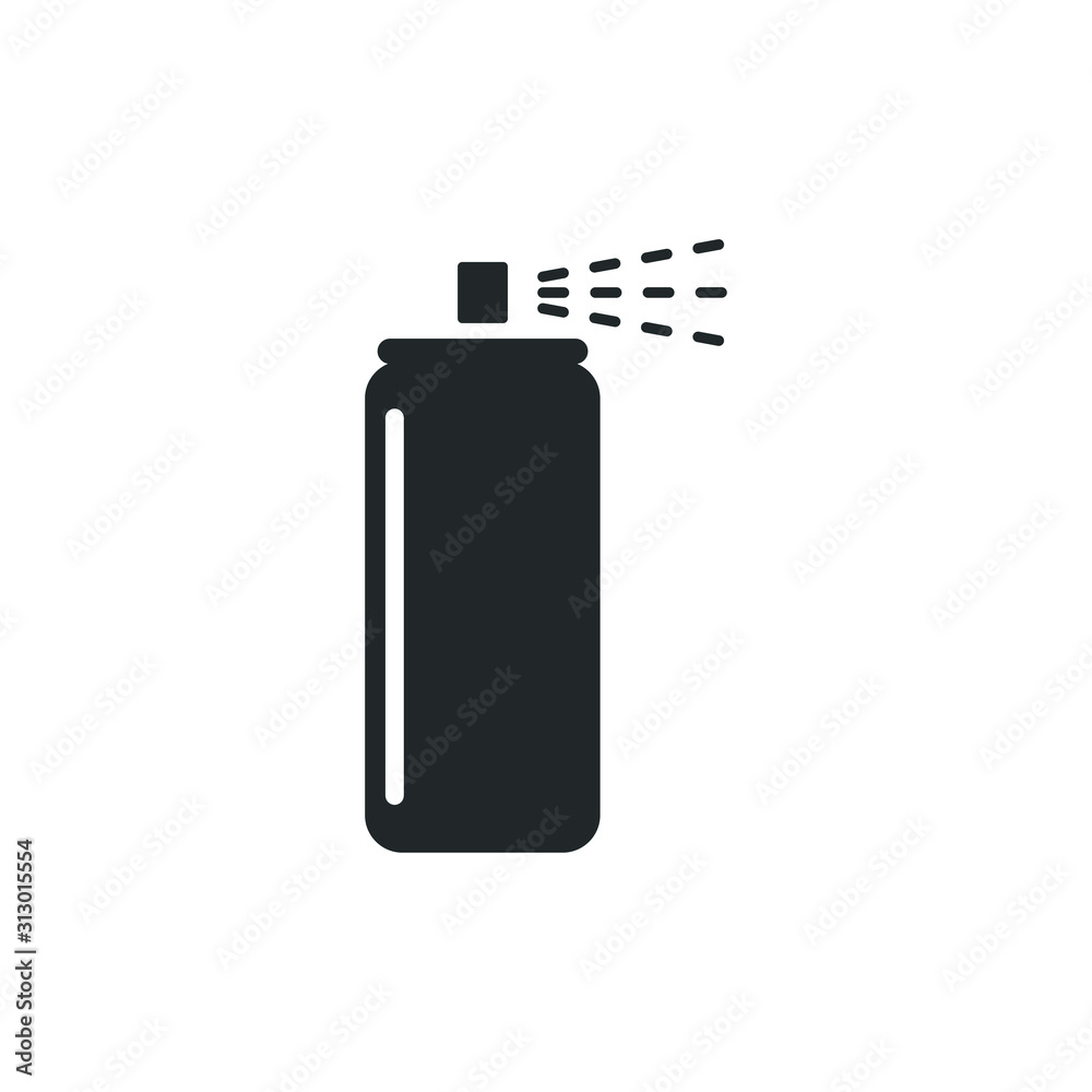 Poster bottle spray icon template color editable. bottle spray symbol vector sign isolated on white backgro