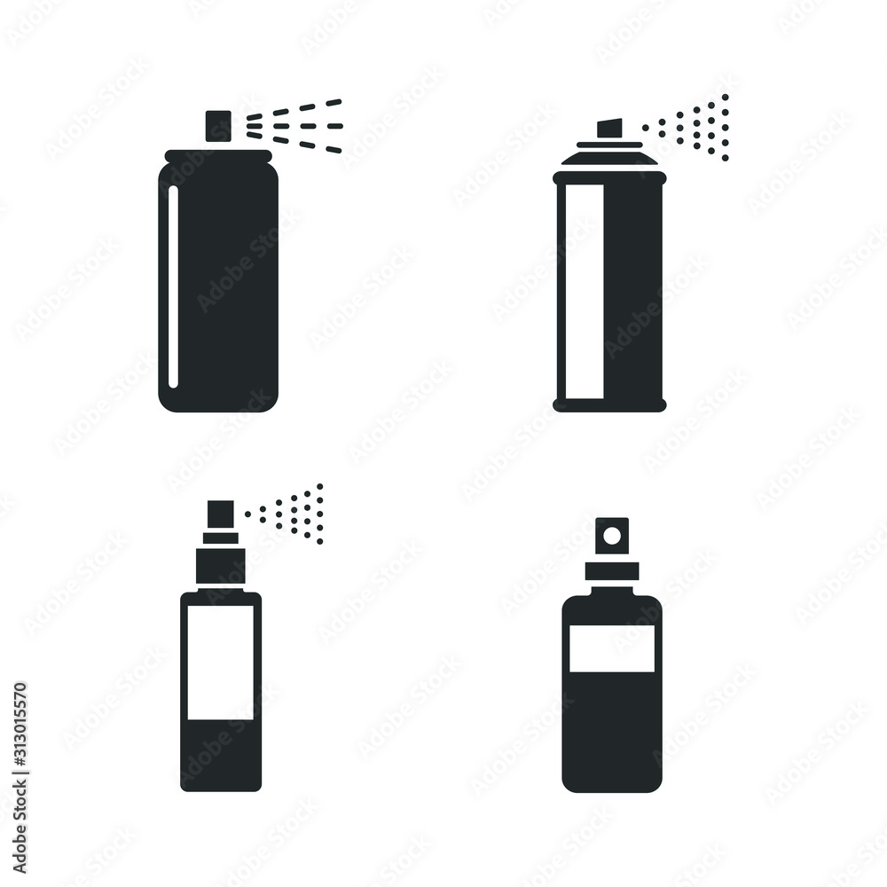 Poster bottle spray icon template color editable. bottle spray symbol vector sign isolated on white backgro