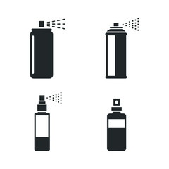 bottle spray icon template color editable. bottle spray symbol vector sign isolated on white background illustration for graphic and web design.