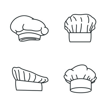 cooking hat icon template color editable. chef hat symbol vector sign isolated on white background illustration for graphic and web design.