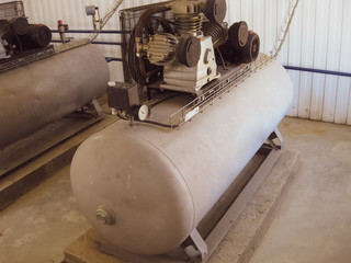 Air compressor. equipment for creation of pressure air.