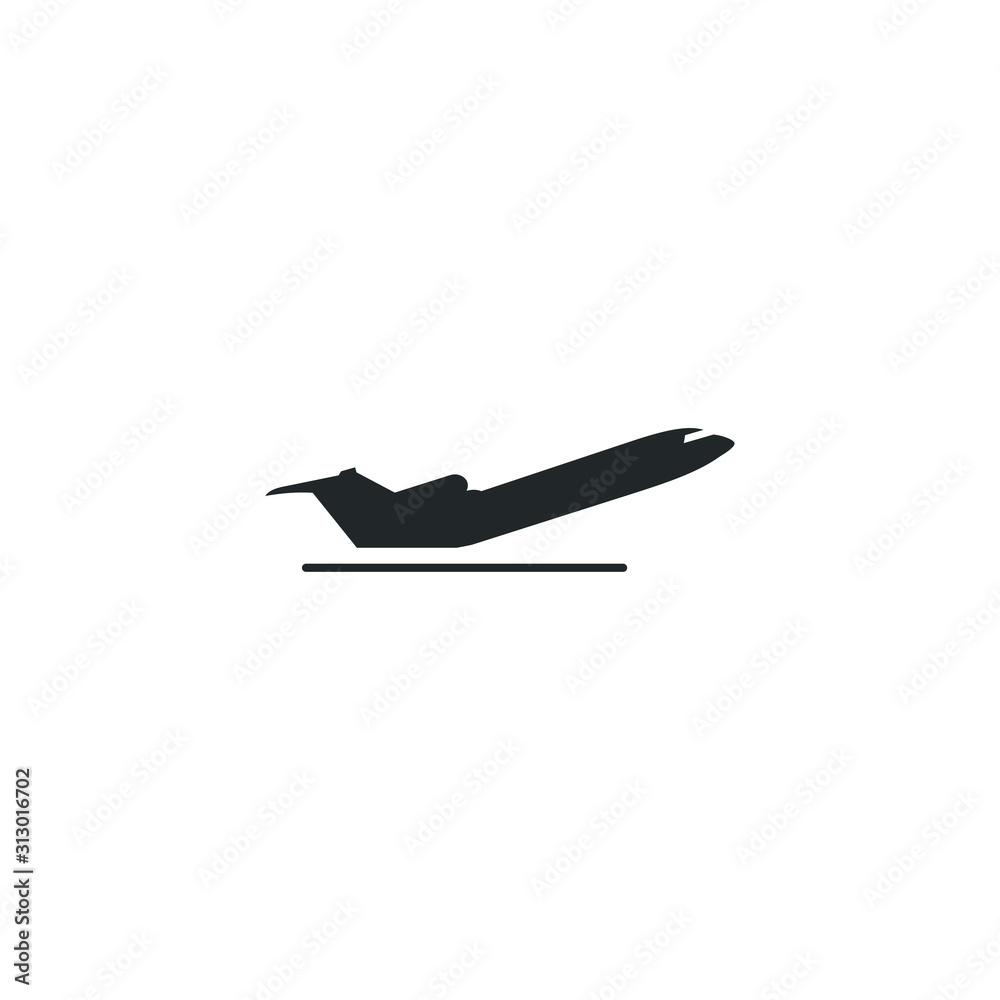 Aufkleber plane icon template color editable. airplane symbol vector sign isolated on white background illustr