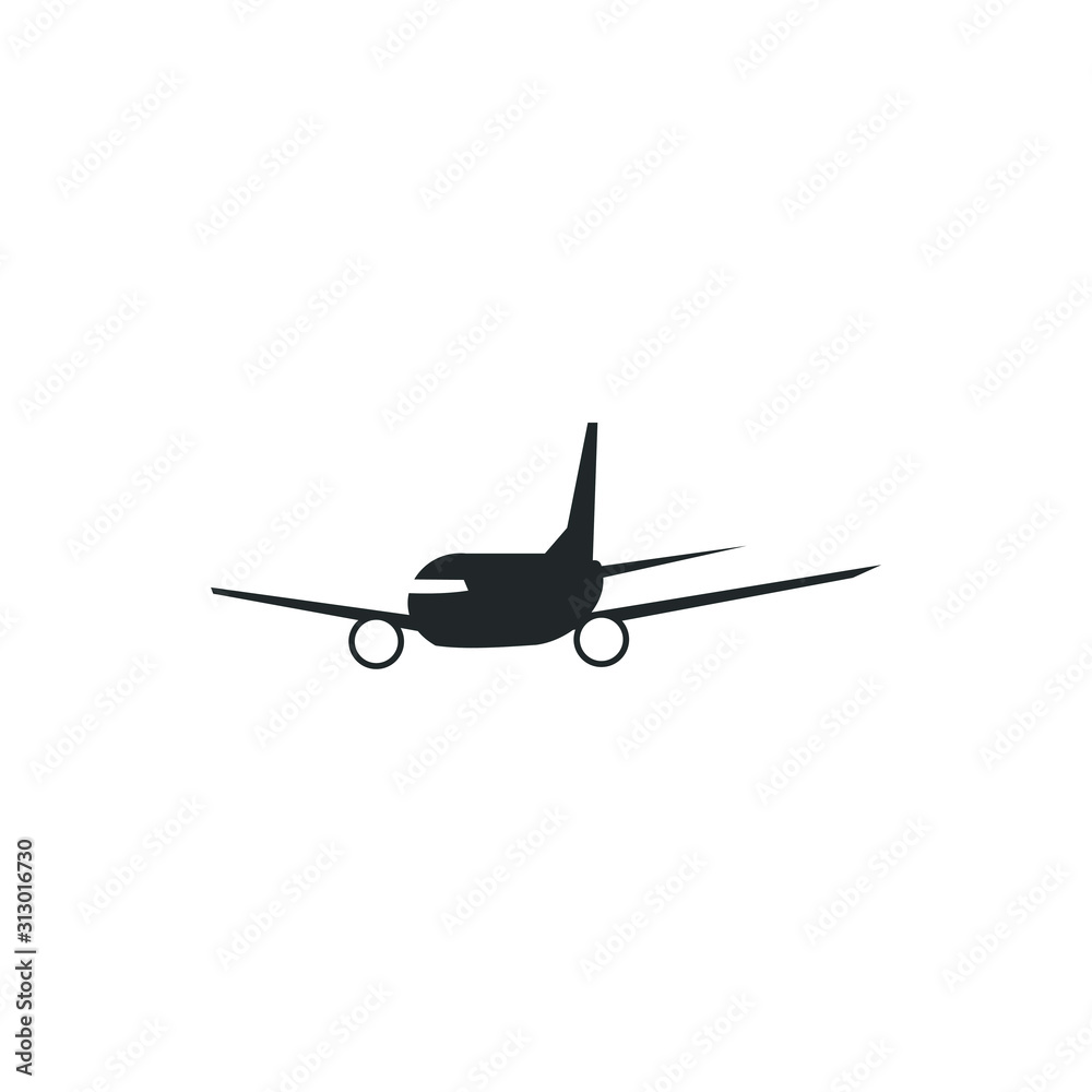 Poster plane icon template color editable. airplane symbol vector sign isolated on white background illustr