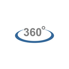 360 degree icon vector design symbol