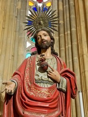 Obraz premium Inside the impressive monastery of Batalha in the Centro region of Portugal