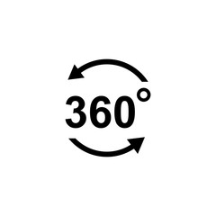 360 degree icon vector design symbol