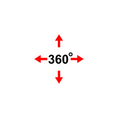 360 degree icon vector design symbol